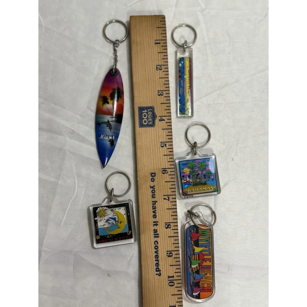 Lot Of 5 Myrtle Beach‎ South Carolina Keychains